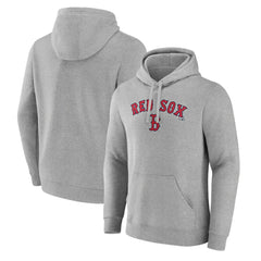 Boston Red Sox Team Lockup Hoodie - Gray Hoodies