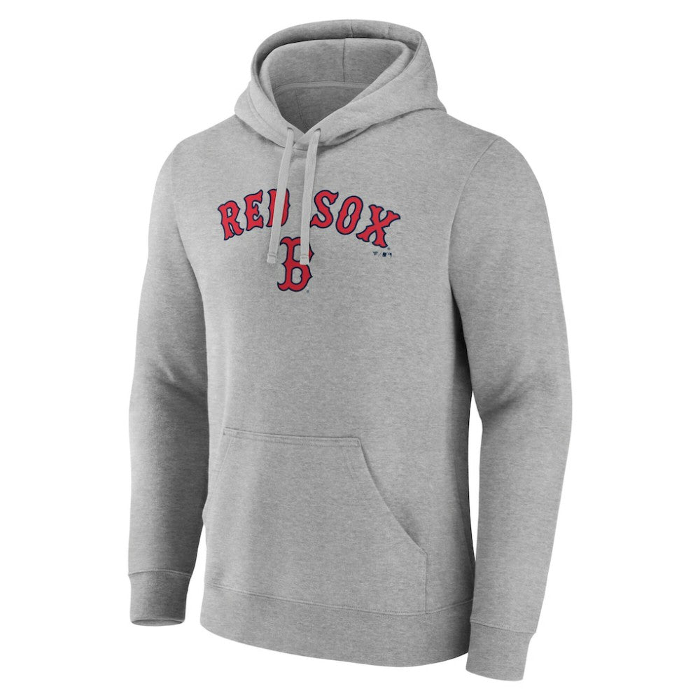 Boston Red Sox Team Lockup Hoodie - Gray Hoodies