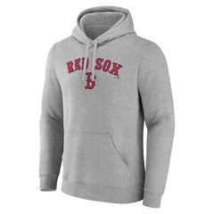 Boston Red Sox Team Lockup Hoodie - Gray Hoodies