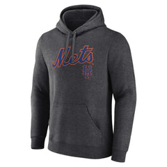 New York Mets Team Lockup Hoodie - Charcoal Hoodies