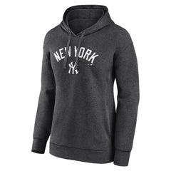 New York Yankees Women's Team Lockup Hoodie - Charcoal Hoodies