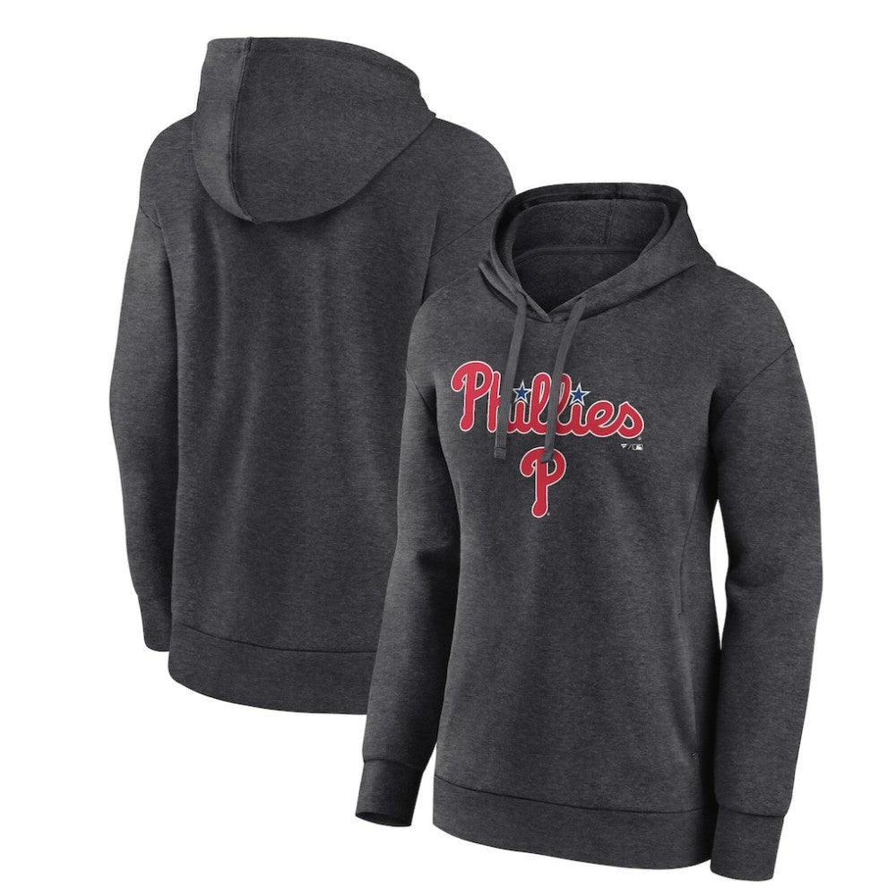 Philadelphia Phillies Women's Team Lockup Hoodie - Charcoal Hoodies