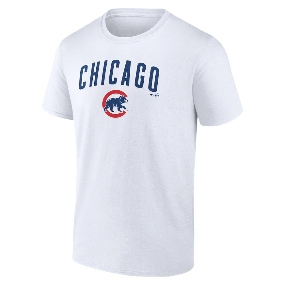 Chicago Cubs Team Lockup T-Shirt - White T-shirts