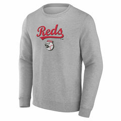 Cincinnati Reds Team Lockup Sweatshirt - Gray Sweatshirts