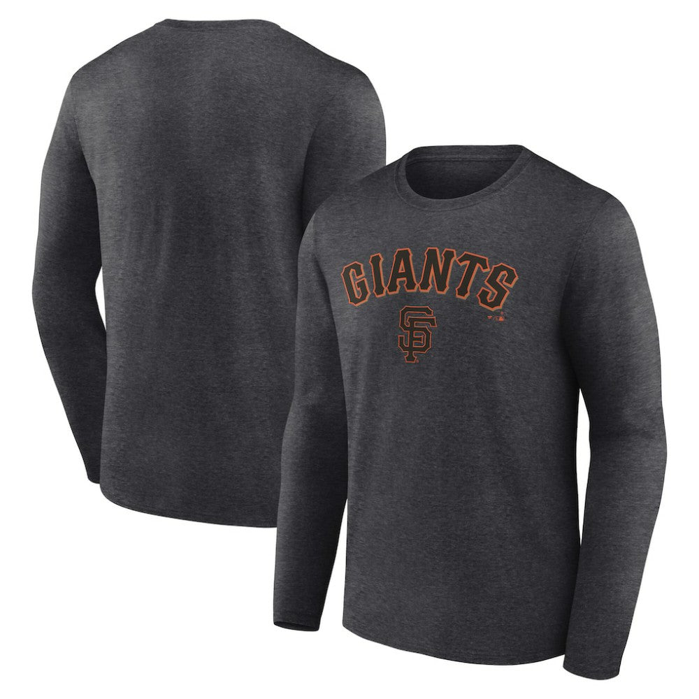 San Francisco Giants Team Lockup Long Sleeve T-Shirt - Charcoal T-shirts