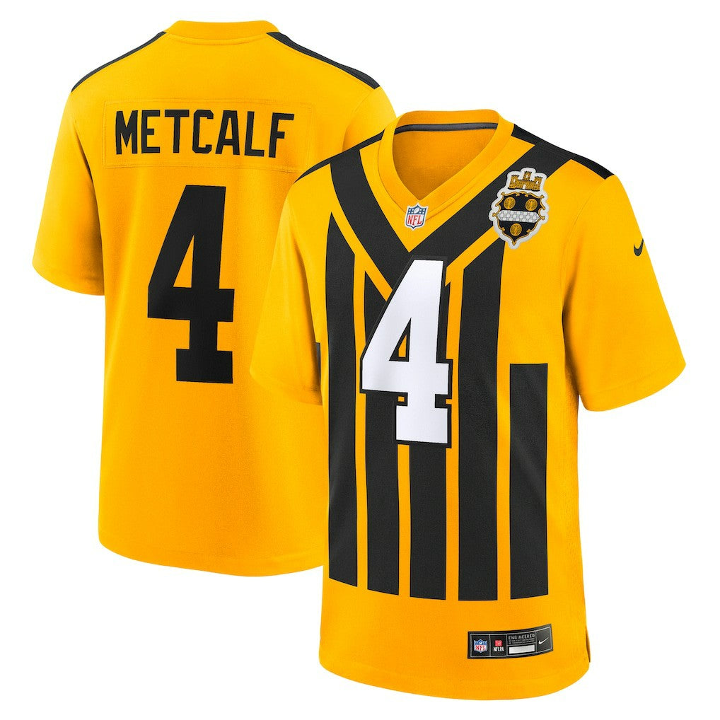 DK Metcalf Pittsburgh Steelers Alternate 1933 Throwback Game Jersey Gold
