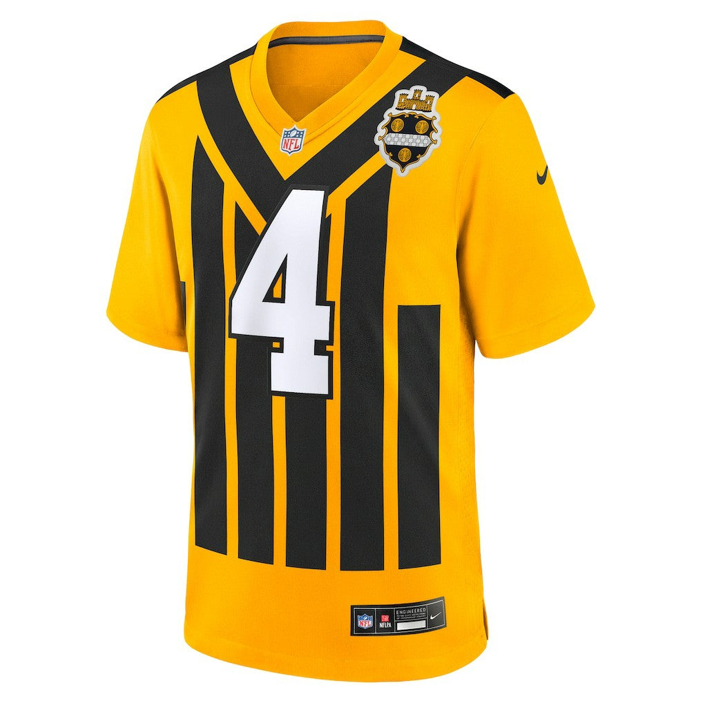 DK Metcalf Pittsburgh Steelers Alternate 1933 Throwback Game Jersey Gold