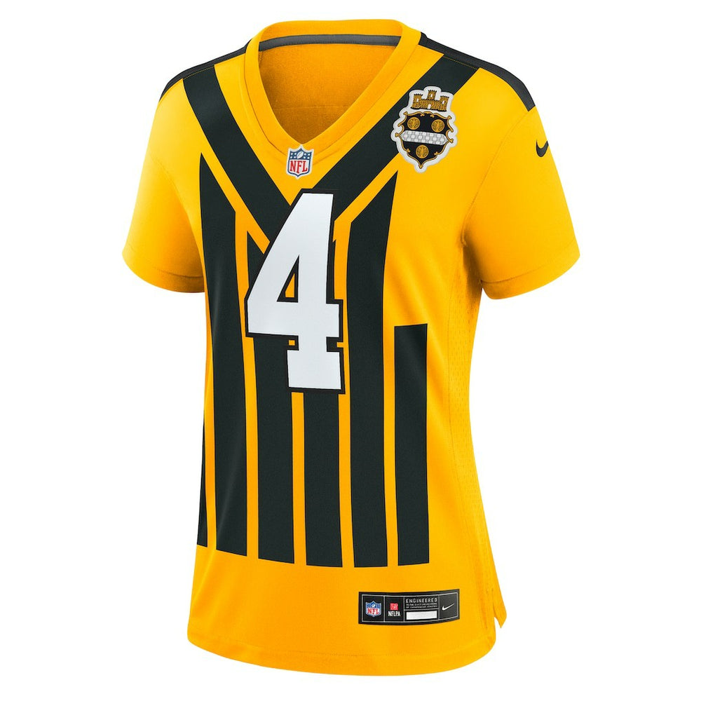 DK Metcalf Pittsburgh Steelers Women's Alternate 1933 Throwback Game Jersey Gold