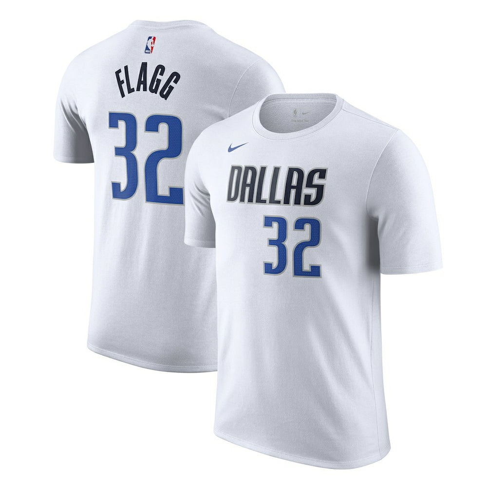 Cooper Flagg Dallas Mavericks 2025 NBA Draft First Round Pick Association Edition Name & Number T-Shirt White