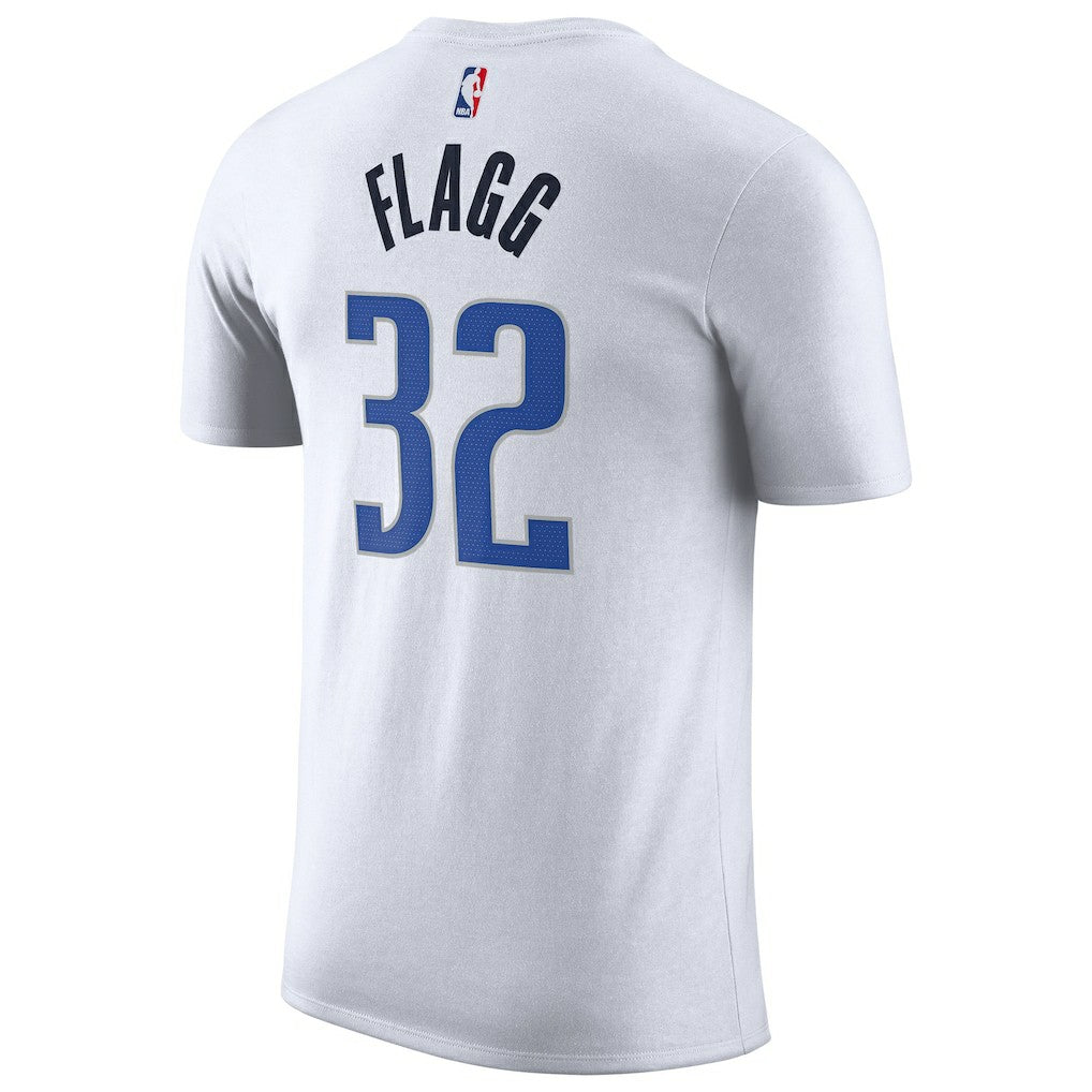 Cooper Flagg Dallas Mavericks 2025 NBA Draft First Round Pick Association Edition Name & Number T-Shirt White