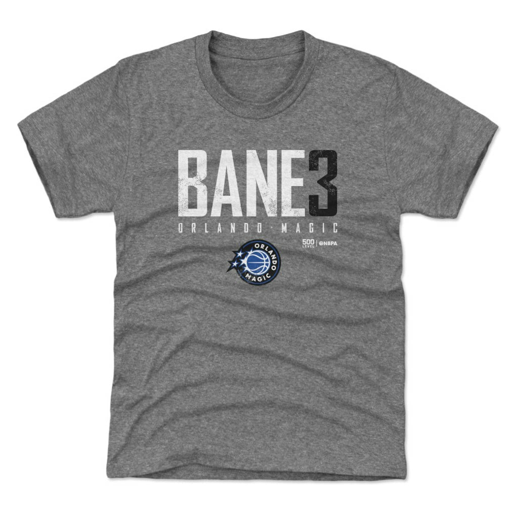 Desmond Bane Orlando Magic 500 Level Youth Elite Name & Number T-Shirt Heather Gray