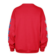Philadelphia Phillies '47 Women's Trendy Team Go Big Oversized Sweatshirt - Red Sweatshirts