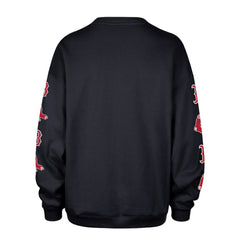 Boston Red Sox '47 Women's Trendy Team Go Big Oversized Sweatshirt - Black Sweatshirts