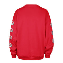 Cincinnati Reds '47 Women's Trendy Team Go Big Oversized Sweatshirt - Red Sweatshirts