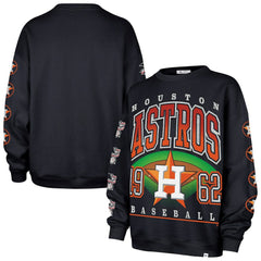 Houston Astros '47 Women's Trendy Team Go Big Oversized Sweatshirt - Navy Sweatshirts