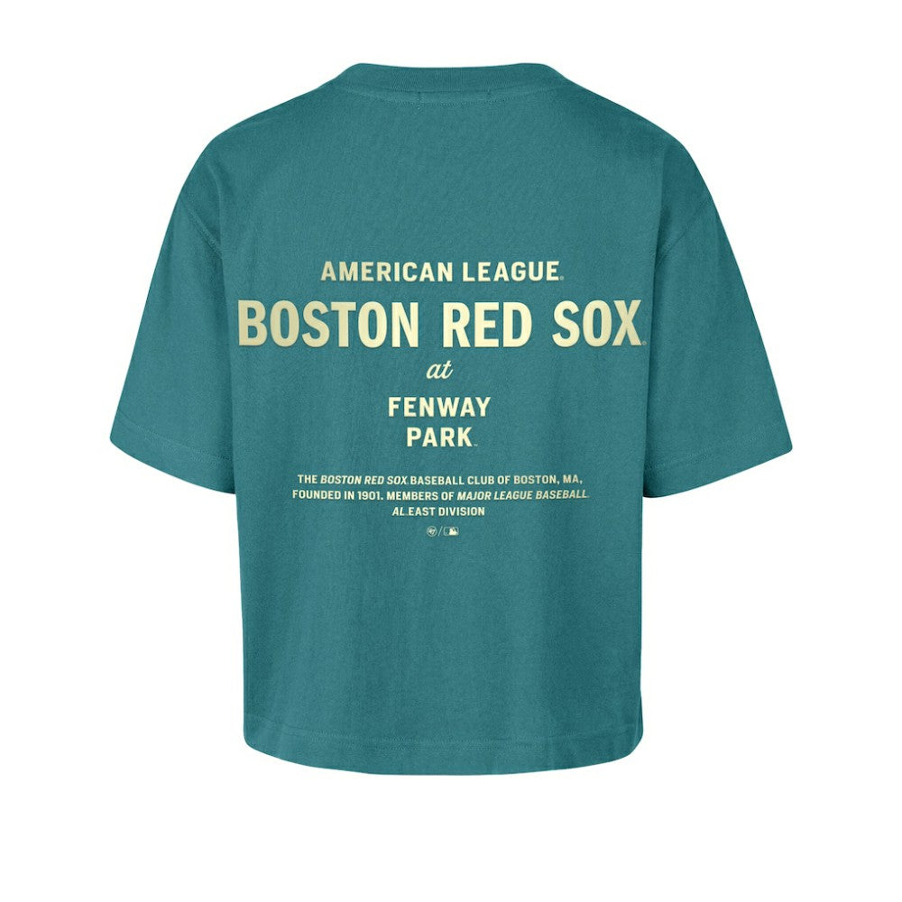 Boston Red Sox '47 Women's Contemporary Basics Leon City T-Shirt - Teal T-shirts