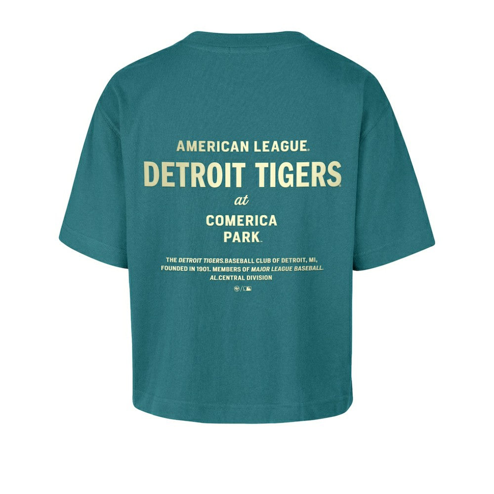 Detroit Tigers '47 Women's Contemporary Basics Leon City T-Shirt - Teal T-shirts
