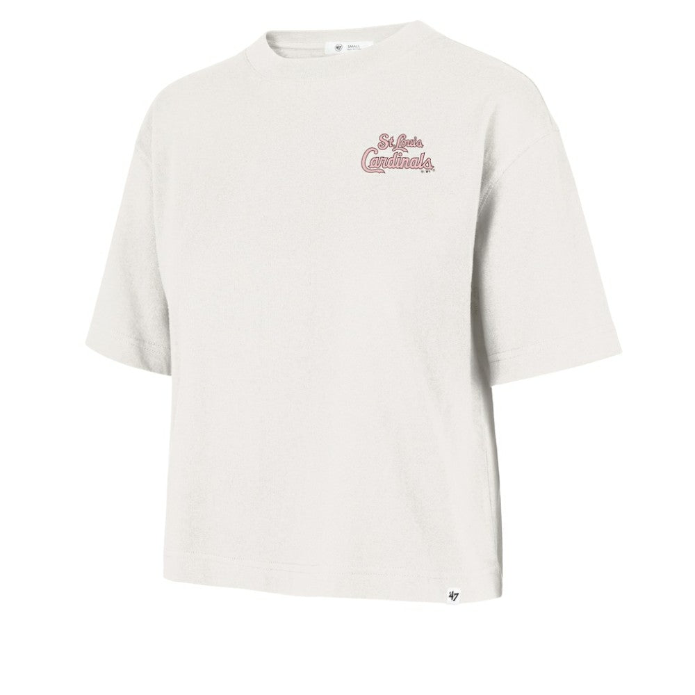 St. Louis Cardinals '47 Women's Love Letter Reed City T-Shirt - Cream T-shirts