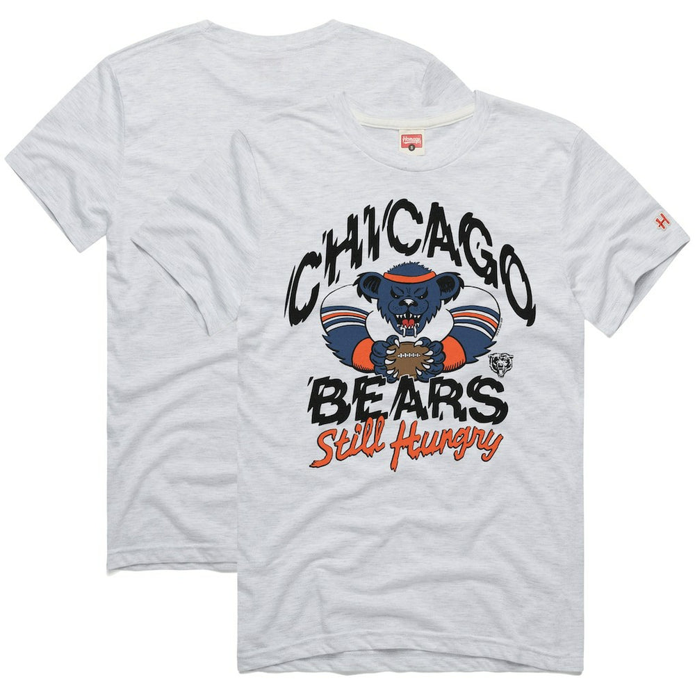 Chicago Bears Homage NFL x Grateful Dead Tri-Blend T-Shirt Ash