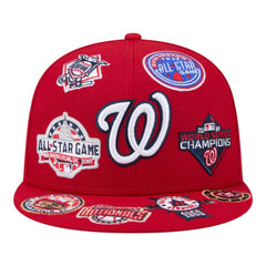 Washington Nationals New Era All Over 59FIFTY Fitted Hat - Red Hats