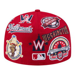 Washington Nationals New Era All Over 59FIFTY Fitted Hat - Red Hats