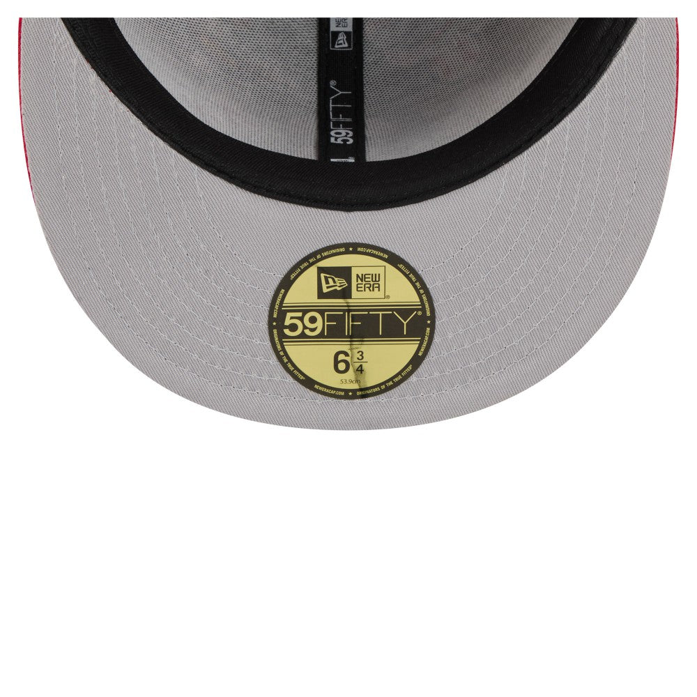 Los Angeles Angels New Era All Over 59FIFTY Fitted Hat - Red Hats