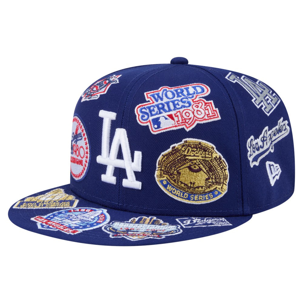 Los Angeles Dodgers New Era All Over 59FIFTY Fitted Hat - Royal Hats