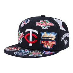 Minnesota Twins New Era All Over 59FIFTY Fitted Hat - Navy Hats