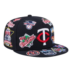 Minnesota Twins New Era All Over 59FIFTY Fitted Hat - Navy Hats