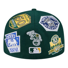 Athletics New Era All Over 59FIFTY Fitted Hat - Green Hats