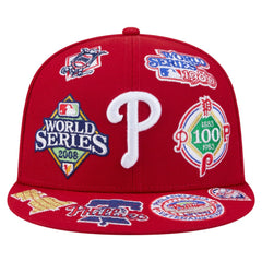 Philadelphia Phillies New Era All Over 59FIFTY Fitted Hat - Red Hats