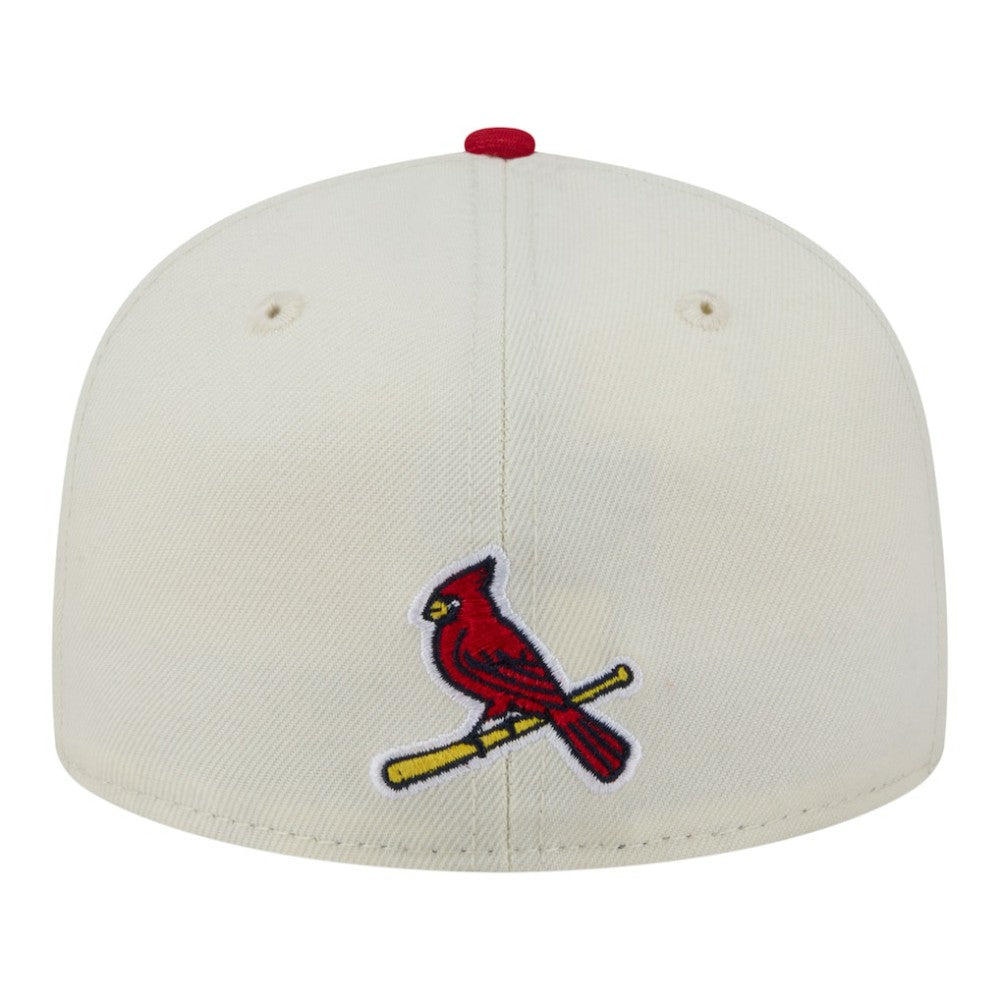 St. Louis Cardinals New Era Two-Tone Stitch 59FIFTY Fitted Hat - Cream Hats