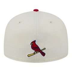 St. Louis Cardinals New Era Two-Tone Stitch 59FIFTY Fitted Hat - Cream Hats