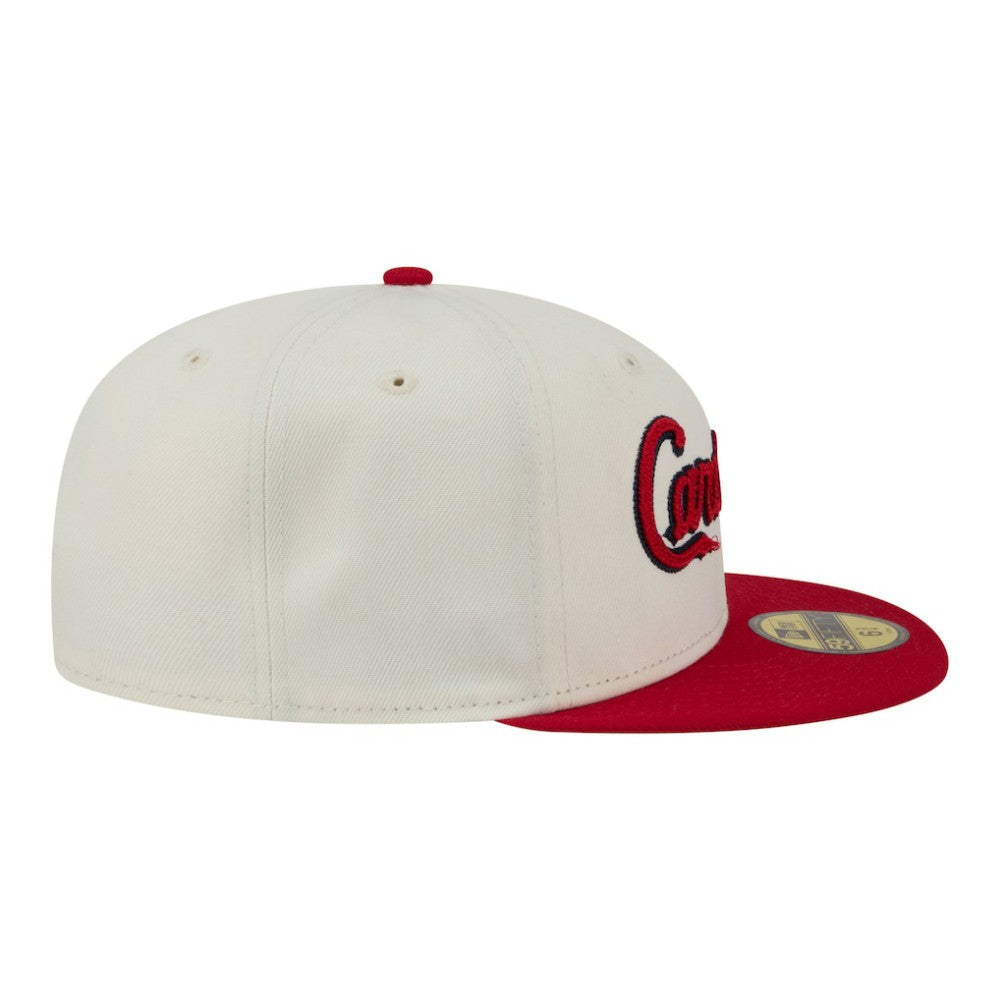 St. Louis Cardinals New Era Two-Tone Stitch 59FIFTY Fitted Hat - Cream Hats
