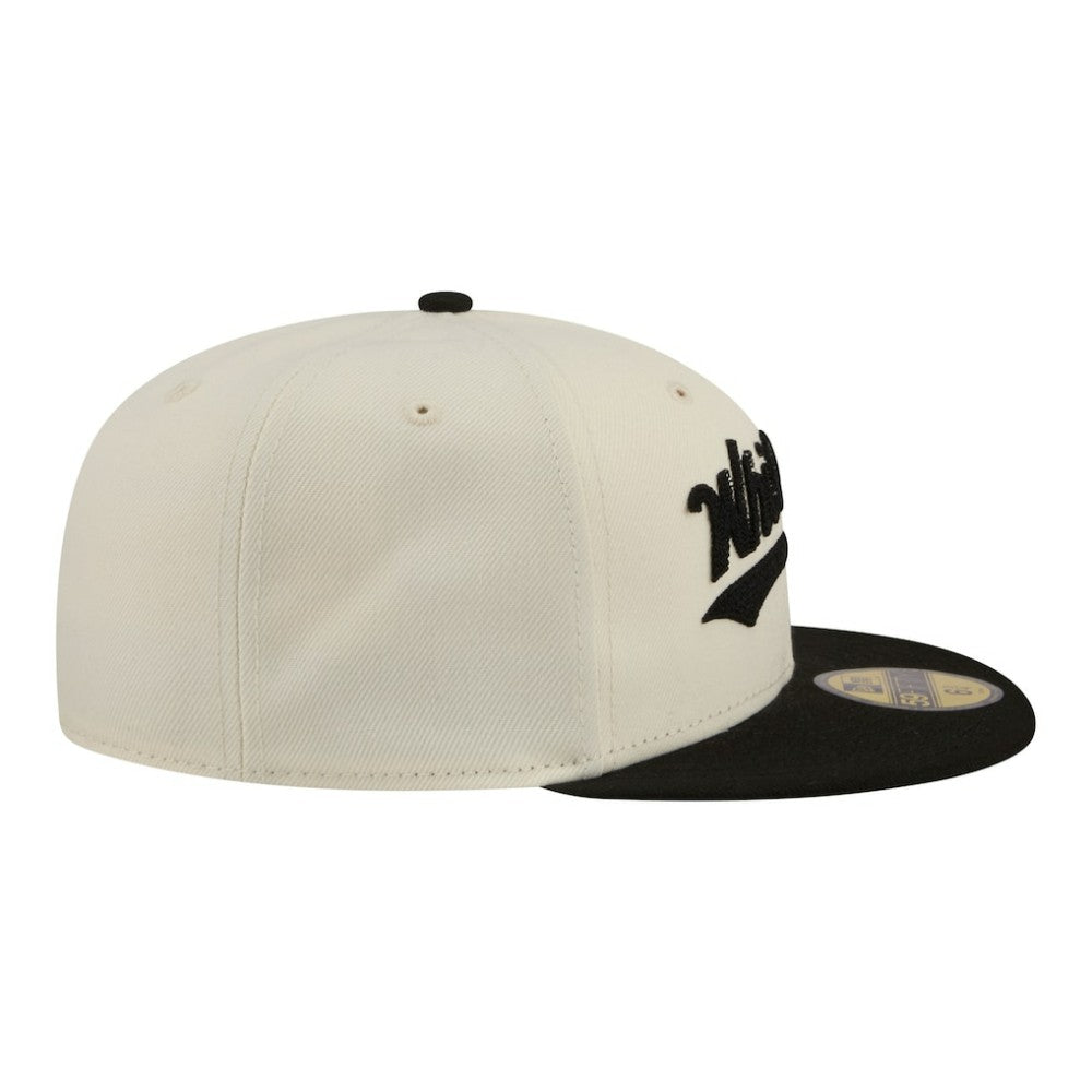 Chicago White Sox New Era Two-Tone Stitch 59FIFTY Fitted Hat - Cream Hats