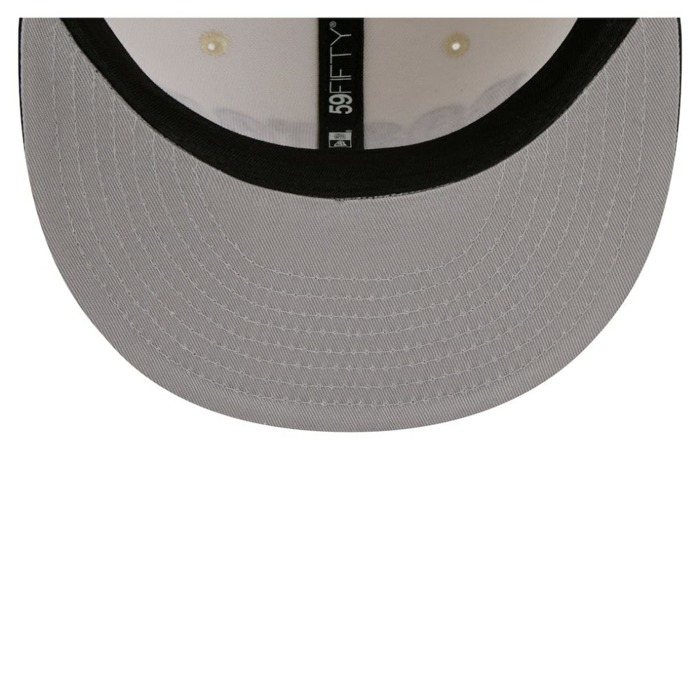 Boston Red Sox New Era Two-Tone Stitch 59FIFTY Fitted Hat - Cream Hats