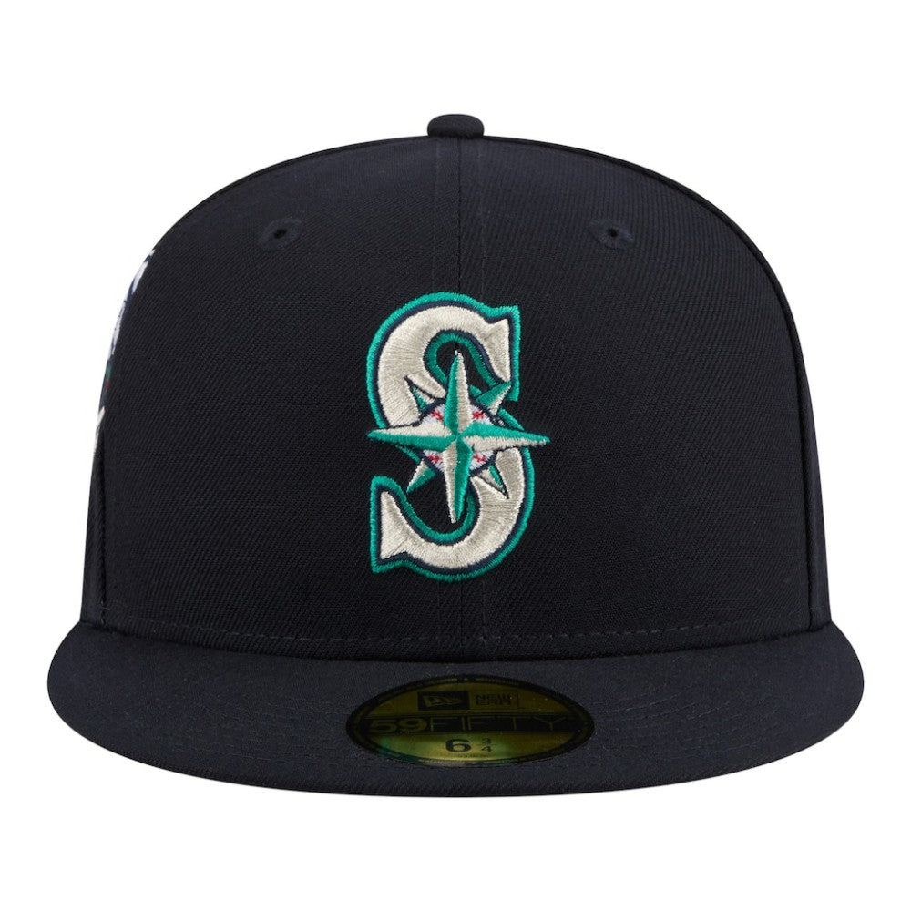 Seattle Mariners New Era Hidden Hit 59FIFTY Fitted Hat - Navy Hats
