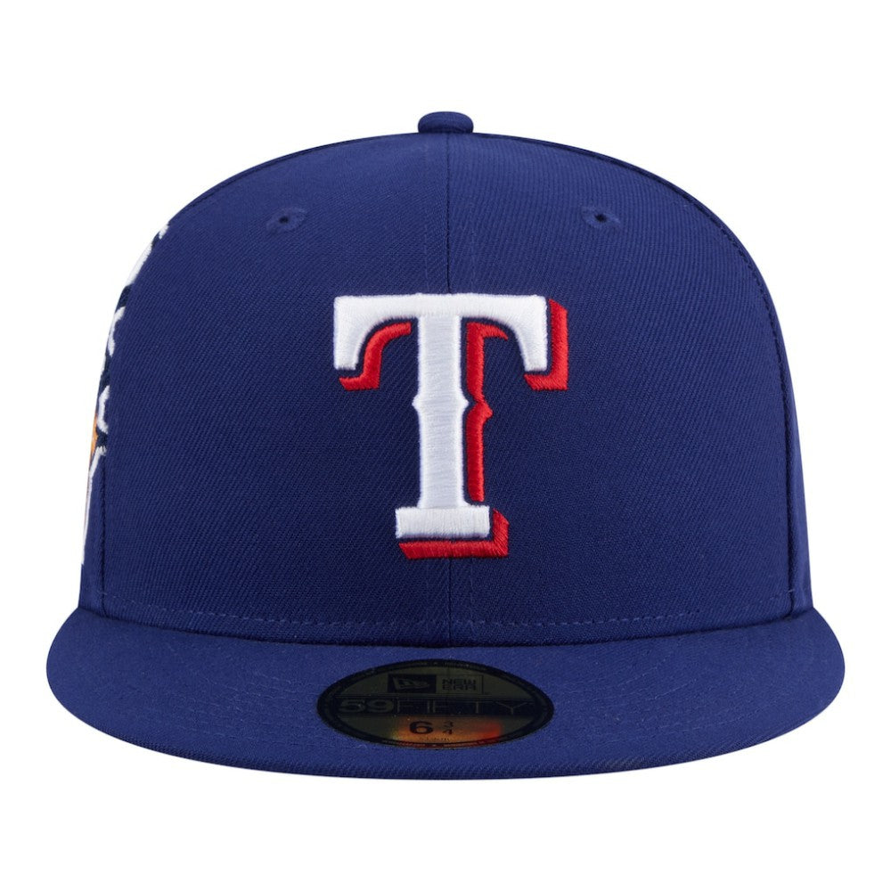 Texas Rangers New Era Hidden Hit 59FIFTY Fitted Hat - Royal Hats