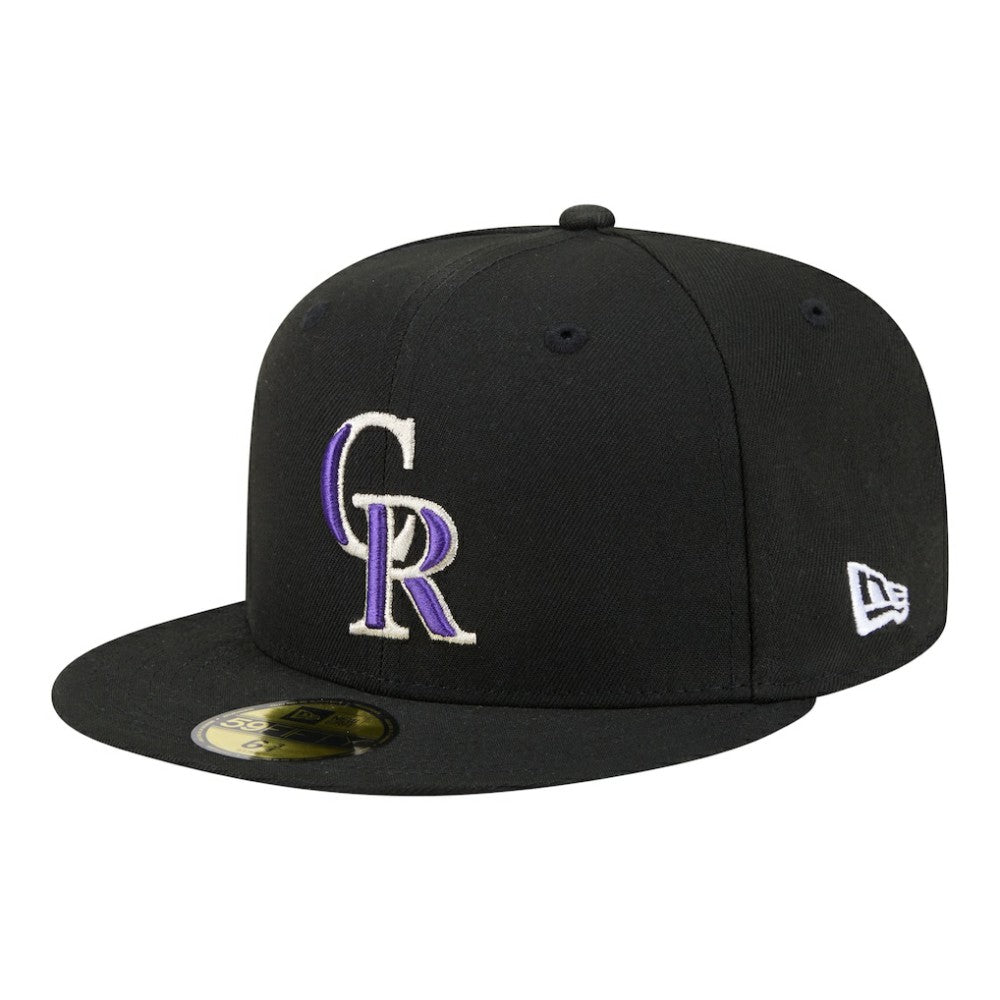 Colorado Rockies New Era Hidden Hit 59FIFTY Fitted Hat - Black Hats