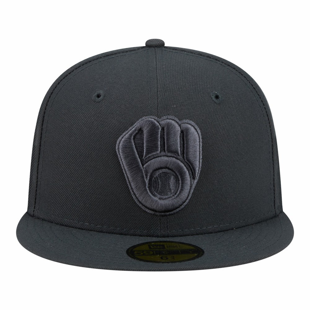 Milwaukee Brewers New Era Color Pack 59FIFTY Fitted Hat - Charcoal Hats