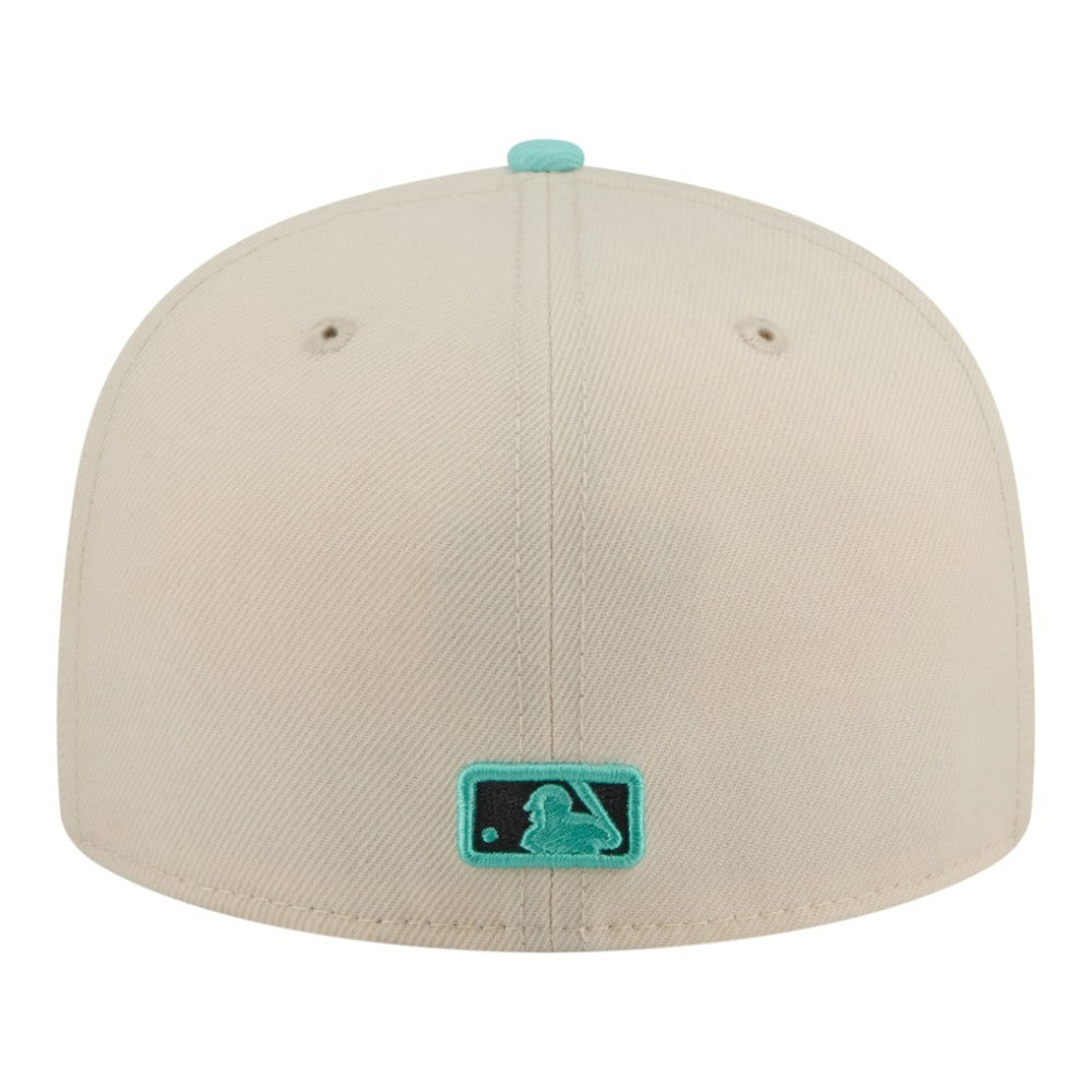 Baltimore Orioles New Era Two-Tone Color Pack 59FIFTY Fitted Hat - Light Beige/Turquoise Hats