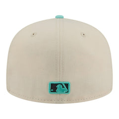 Cincinnati Reds New Era Two-Tone Color Pack 59FIFTY Fitted Hat - Light Beige/Turquoise Hats