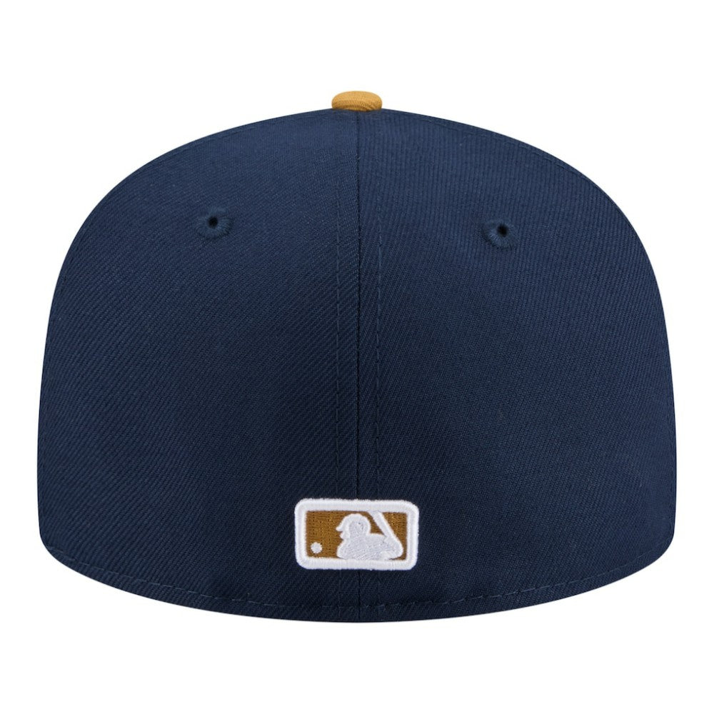 Chicago Cubs New Era Two-Tone Color Pack 59FIFTY Fitted Hat - Navy/Khaki Hats
