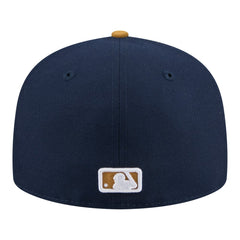 Los Angeles Angels New Era Two-Tone Color Pack 59FIFTY Fitted Hat - Navy/Khaki Hats