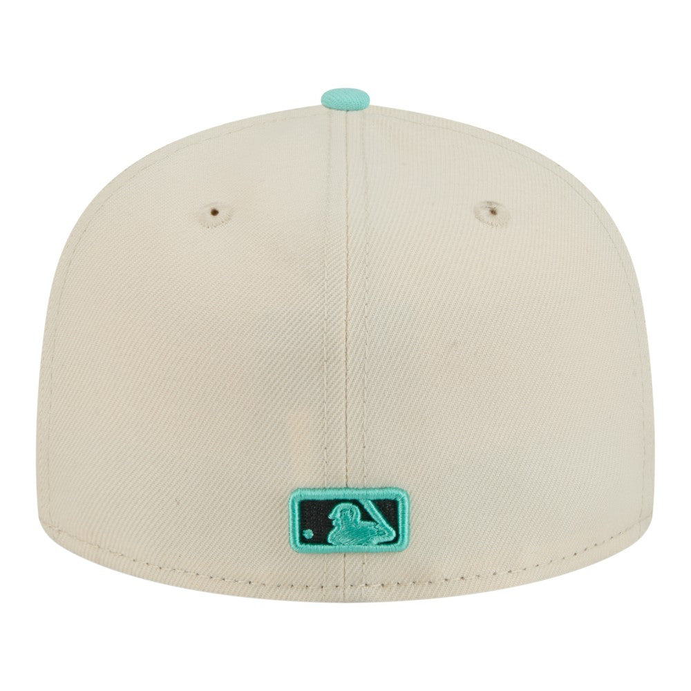 New York Yankees New Era Two-Tone Color Pack 59FIFTY Fitted Hat - Light Beige/Turquoise Hats