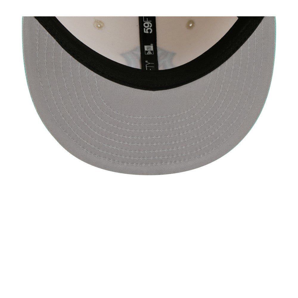 New York Yankees New Era Two-Tone Color Pack 59FIFTY Fitted Hat - Light Beige/Turquoise Hats