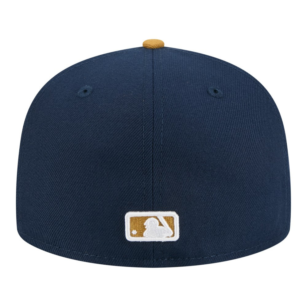 New York Yankees New Era Two-Tone Color Pack 59FIFTY Fitted Hat - Navy/Khaki Hats