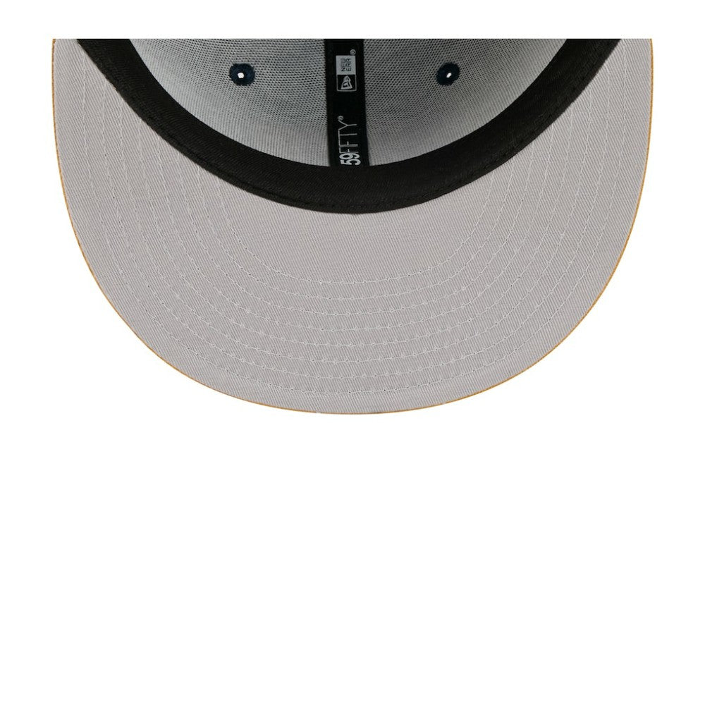 Athletics New Era Two-Tone Color Pack 59FIFTY Fitted Hat - Navy/Khaki Hats