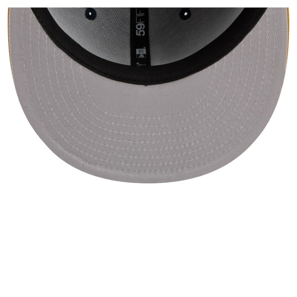 Pittsburgh Pirates New Era Two-Tone Color Pack 59FIFTY Fitted Hat - Navy/Khaki Hats