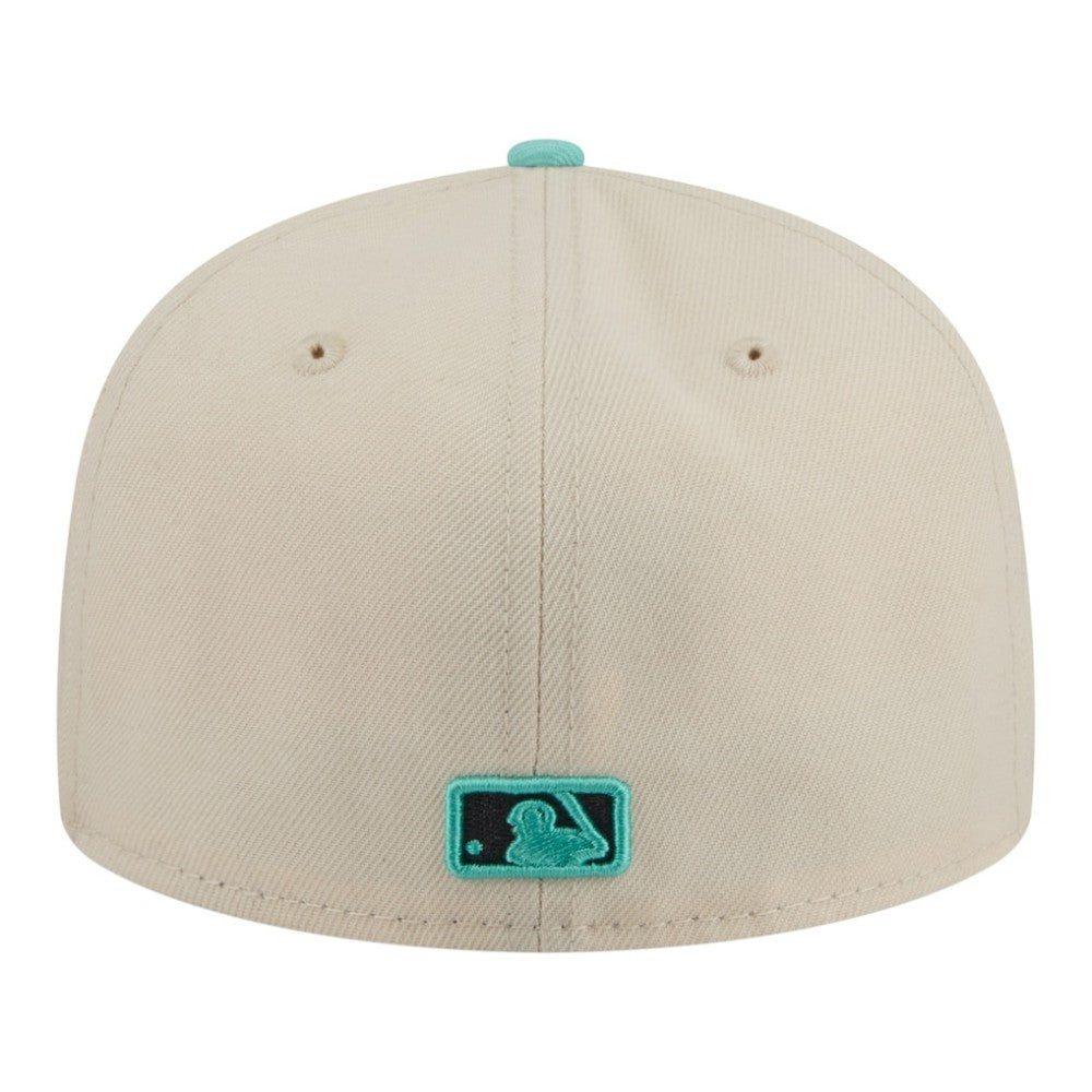 San Diego Padres New Era Two-Tone Color Pack 59FIFTY Fitted Hat - Light Beige/Turquoise Hats
